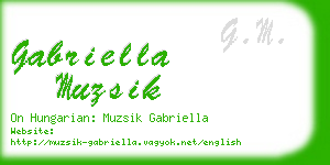 gabriella muzsik business card